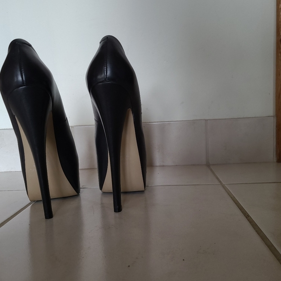 Studio TMLS black platform heels sz 7 - Picture 5 of 7